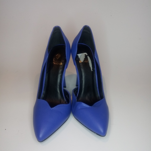 Blue pump heels size 8 - Picture 4 of 4